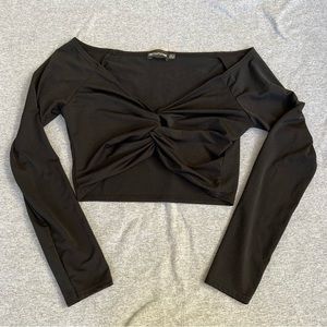 Cropped long sleeve Pretty little thing.
